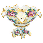  Гжель Конфетница "Цветок" в красках  Авт. Петин А.