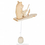 Богородская деревянная игрушка "Медведь рыболов", фотография 5. Интернет-магазин ЛАВКА ПОДАРКОВ