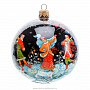 Новогодний елочный шар с художественной росписью, фотография 3. Интернет-магазин ЛАВКА ПОДАРКОВ