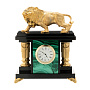 Часы настольные из натурального камня "Лев", фотография 1. Интернет-магазин ЛАВКА ПОДАРКОВ