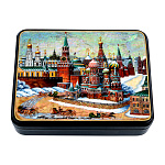 Шкатулка с художественной росписью "Старая Москва"