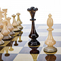 Шахматный ларец с фигурами из янтаря "Капучино" 48х48 см, фотография 5. Интернет-магазин ЛАВКА ПОДАРКОВ