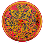 0080868 Хохлома ПАННО-ТАРЕЛКА "Жар-птица" 30*30см