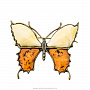 Брошь с янтарной вставкой "Бабочка", фотография 1. Интернет-магазин ЛАВКА ПОДАРКОВ