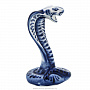 Статуэтка змеи "Кобра". Гжель, фотография 3. Интернет-магазин ЛАВКА ПОДАРКОВ