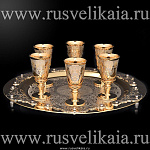 /рюмки Златоуст НАБОР ВОДОЧНЫЙ"Каприз" 6 рюмок (пенал) 00204