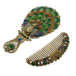 Набор с зеркалом и расческой "Павлин"