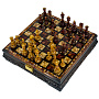 Шахматы с инкрустацией и фигурами из янтаря 30х30 см, фотография 14. Интернет-магазин ЛАВКА ПОДАРКОВ