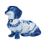  Гжель Скульптура ТАКСА, авт Бидак В.С.