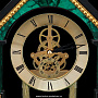 Часы каминные из малахита и бронзы с позолотой "Домик", фотография 5. Интернет-магазин ЛАВКА ПОДАРКОВ