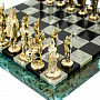 Шахматы из камня с бронзовыми фигурами "Русские" 36х36 см, фотография 3. Интернет-магазин ЛАВКА ПОДАРКОВ