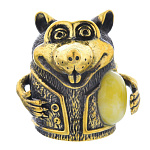 0045648/1023 Сувенир Колокольчик Крысик Сувенир (белый)