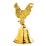 0033531 Сувенир КОЛОКОЛЬЧИК-ОБЕРЕГ-подвес "ПЕТУХ. Исполнения желаний" Символ 2017г.