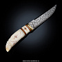 Сувенирный нож на подставке из кости "Белый орел", фотография 6. Интернет-магазин ЛАВКА ПОДАРКОВ