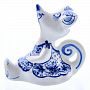 Фигурка "Мышь Любочка". Гжель, фотография 2. Интернет-магазин ЛАВКА ПОДАРКОВ