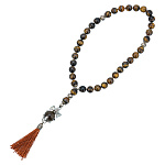 0074646 ЧЕТКИ  СЛОН, тигровый глаз, в коробке