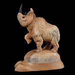  Изделия из кости Скульптура "Носорог" Кость кита,Эбеновое дерево,дерево  А999