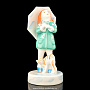 Фарфоровая статуэтка "Девочка с зонтиком Оленька", фотография 1. Интернет-магазин ЛАВКА ПОДАРКОВ