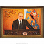 Картина янтарная "Портрет В.В. Путина", фотография 1. Интернет-магазин ЛАВКА ПОДАРКОВ