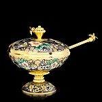 0049119/6744  Златоуст МЕДОВНИЦА с венчиком "Пчелка" (эмаль)  6744