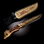 0013830 Златоуст Оружие сувенирное НОЖ "КАБАН"Таганай "С"( накладка) NZK 4686