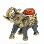 Статуэтка с янтарем "Слон Лаос", фотография 5. Интернет-магазин ЛАВКА ПОДАРКОВ