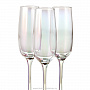 Набор 3 бокала для шампанского 175 мл "Радуга", фотография 2. Интернет-магазин ЛАВКА ПОДАРКОВ