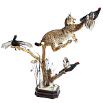  ЧУЧЕЛО КОМПОЗИЦИЯ "РЫСЬ С ТЕТЕРЕВАМИ"