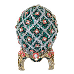 Традиции ФАБЕРЖЕ Сувенир ЯЙЦО Пасхальное малое"РОЗЫ" Е06-27-18