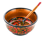 0070887 Хохлома ЧАШКА С ЛОЖКОЙ