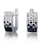 0062461-4,72  Серебро 925 СЕРЬГИ  821668  сваровски 