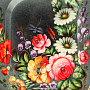 Поднос с авторской росписью "Цветы" 24х20 см, фотография 2. Интернет-магазин ЛАВКА ПОДАРКОВ
