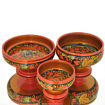 0020258/9*14см Хохлома КОНФЕТНИЦА-КРЕМАНКА 9*14см в ассортименте