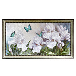 0068129 / 609409  Панно  Арт-Декор "Голубые ирисы" 50*100см 