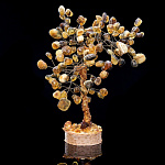0066280/17см Янтарь Дерево денежное малое выс. 17см (янтарь, заливка)
