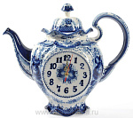 0015652 Гжель Часы "Чайник" Авт. Алехин С.С. 