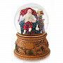 Стеклянный шар "Санта отдыхает" со снегом, фотография 1. Интернет-магазин ЛАВКА ПОДАРКОВ