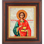 Икона на перламутре "Пантелеймон" 17 х 18,5 см, фотография 1. Интернет-магазин ЛАВКА ПОДАРКОВ