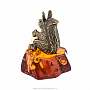 Статуэтка с янтарем "Белка с шаром", фотография 4. Интернет-магазин ЛАВКА ПОДАРКОВ