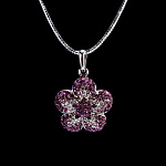 823685/4,90г Серебро 925* ПОДВЕСКА вст.Сваровски