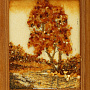 Картина янтарная "Пейзаж №32" 17х20 см, фотография 3. Интернет-магазин ЛАВКА ПОДАРКОВ