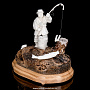 Скульптура из кости "Мечта рыбака", фотография 2. Интернет-магазин ЛАВКА ПОДАРКОВ