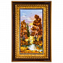 Картина янтарная "Пейзаж" 28х47 см, фотография 1. Интернет-магазин ЛАВКА ПОДАРКОВ