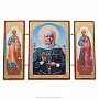 Икона-триптих "Блаженная Матрона" 12,5х8,5 см, фотография 1. Интернет-магазин ЛАВКА ПОДАРКОВ