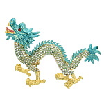  Традиции ФАБЕРЖЕ Сувенир ШКАТУЛКА"ДРАКОН" голуб