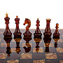 Шахматы с инкрустацией и фигурами из янтаря 37х37 см, фотография 3. Интернет-магазин ЛАВКА ПОДАРКОВ