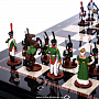 Шахматный ларец с оловянными фигурами "Бородино" 48х48 см, фотография 3. Интернет-магазин ЛАВКА ПОДАРКОВ