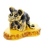 0047052/1485 Сувенир Мышь на сыре Сувенир (белый)