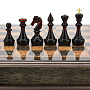 Шахматы из карельской березы с янтарными фигурами 38х38 см, фотография 5. Интернет-магазин ЛАВКА ПОДАРКОВ