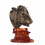 Статуэтка с янтарем "Бюст быка малый", фотография 2. Интернет-магазин ЛАВКА ПОДАРКОВ